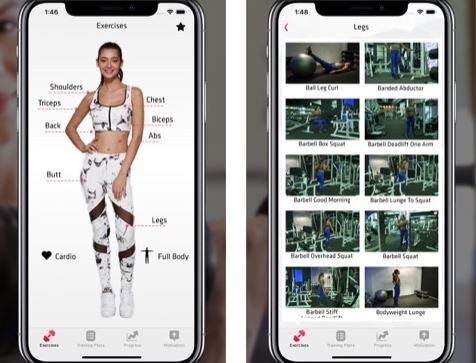 Gym Workouts For Women iPhone App