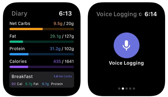 Keto Manager App for iPhone & Apple Watch